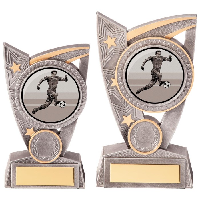 TRIUMPH FOOTBALL TROPHY - 2 SIZES - 12.5CM TO 15CM